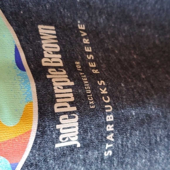 Starbucks SWEATSHIRT Reserve NWT Jade Purple Brown gray zip up hoodie Large - Picture 10 of 11